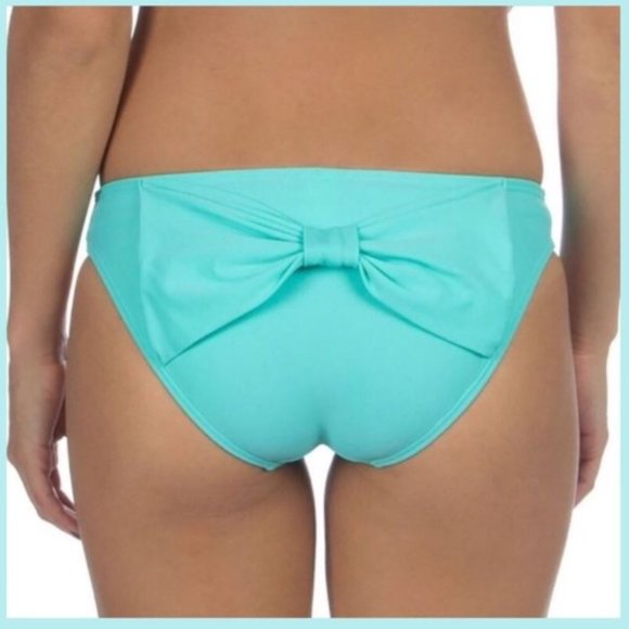 Bow Tie Bikini Bottoms Swimwear Size S Aqua Mist - Picture 1 of 8